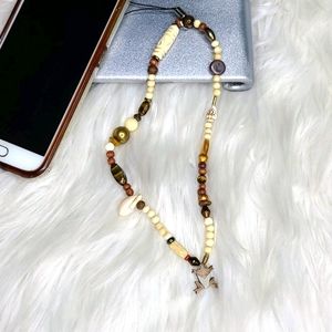 Phone chain strap beaded accessory iPhone …